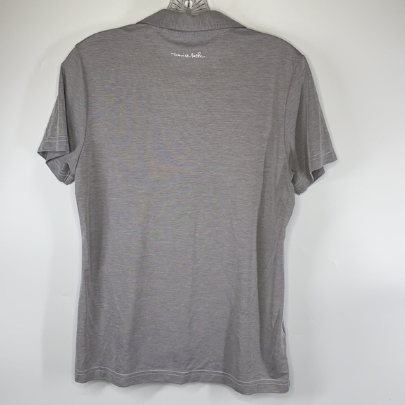 Travis Mathew Gray Short Sleeve Polo Shirt - Picture 2 of 8